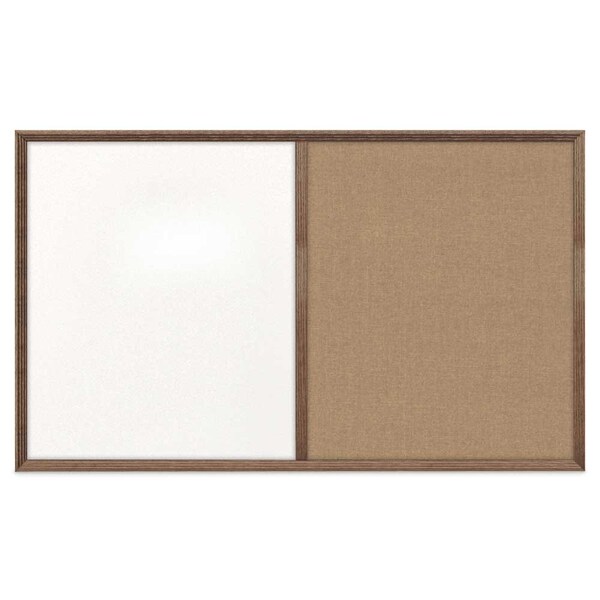 United Visual Products Slim Style Indoor Enclosed Corkboard, 18 UV501SC-BRONZE-BUFF - main